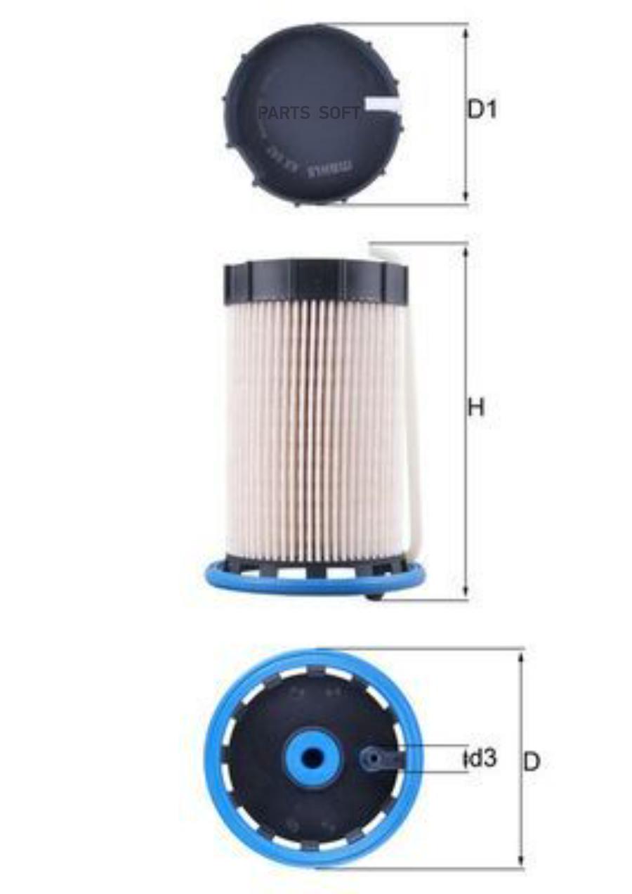 

Фильтр топливный MAHLE KX592 KNECHT-MAHLE, KX592