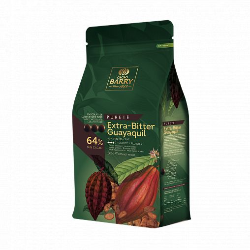 фото Капли шоколадные cacao barry extra-bitter guayaquil 64%, 5 кг