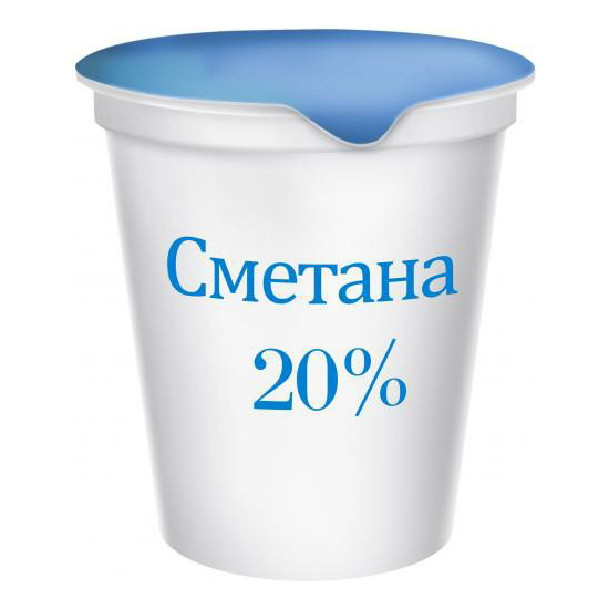 

Сметана Ягодная поляна 20% 200 г