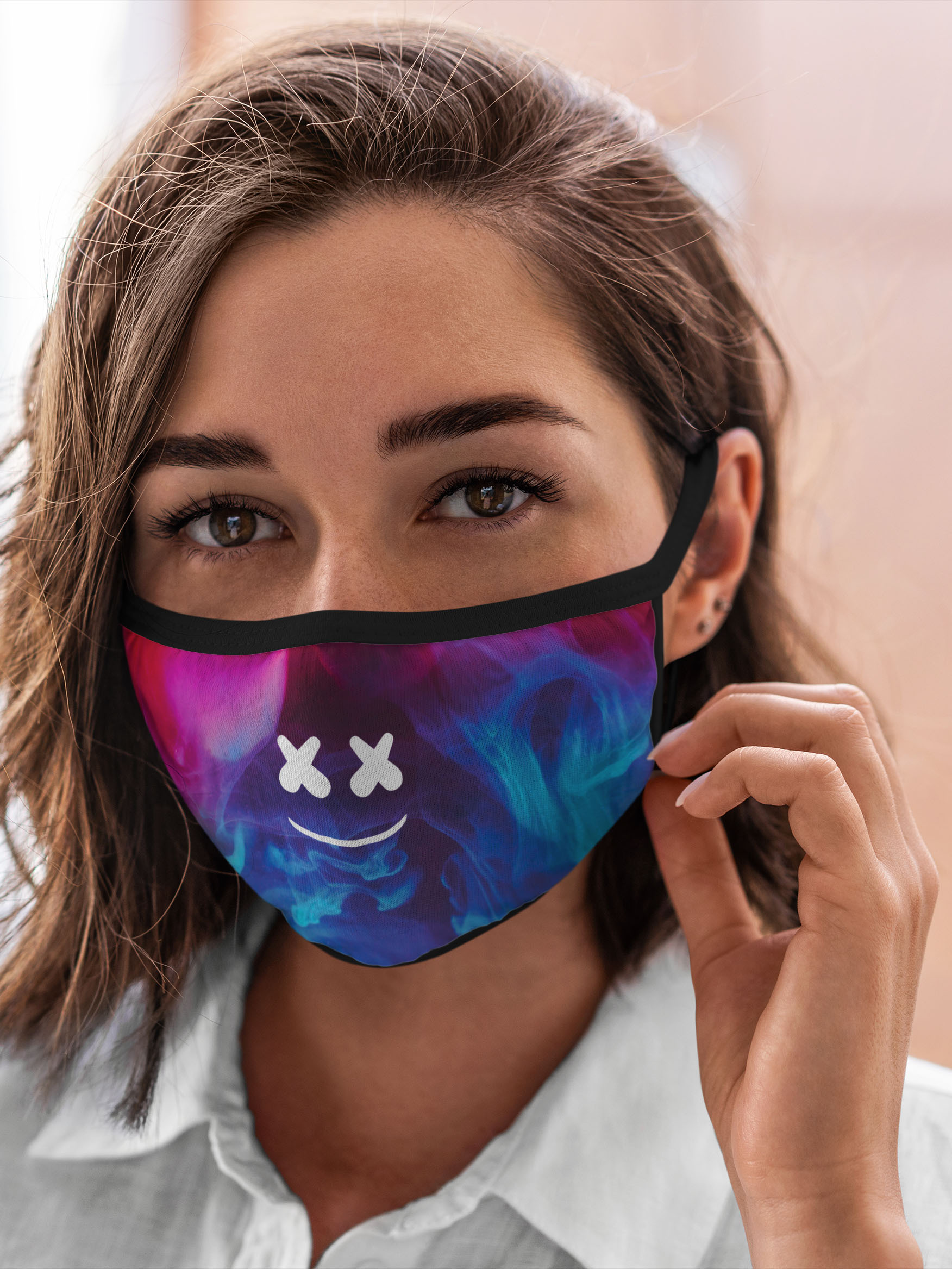 

Многоразовая маска унисекс Burnettie Клубная Marshmello, Разноцветный, Клубная Marshmello
