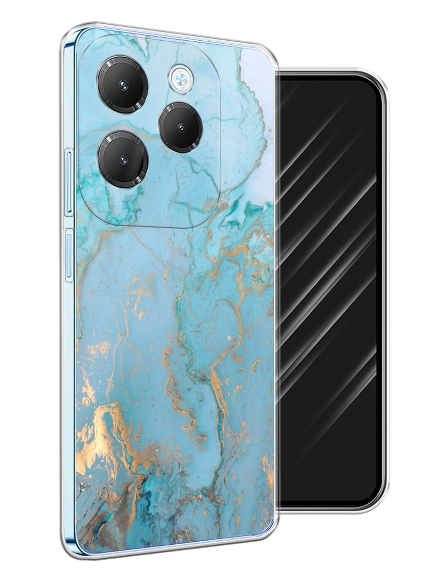 

Чехол Awog на Infinix Hot 40 Pro "Голубой мрамор рисунок", 3105350-1