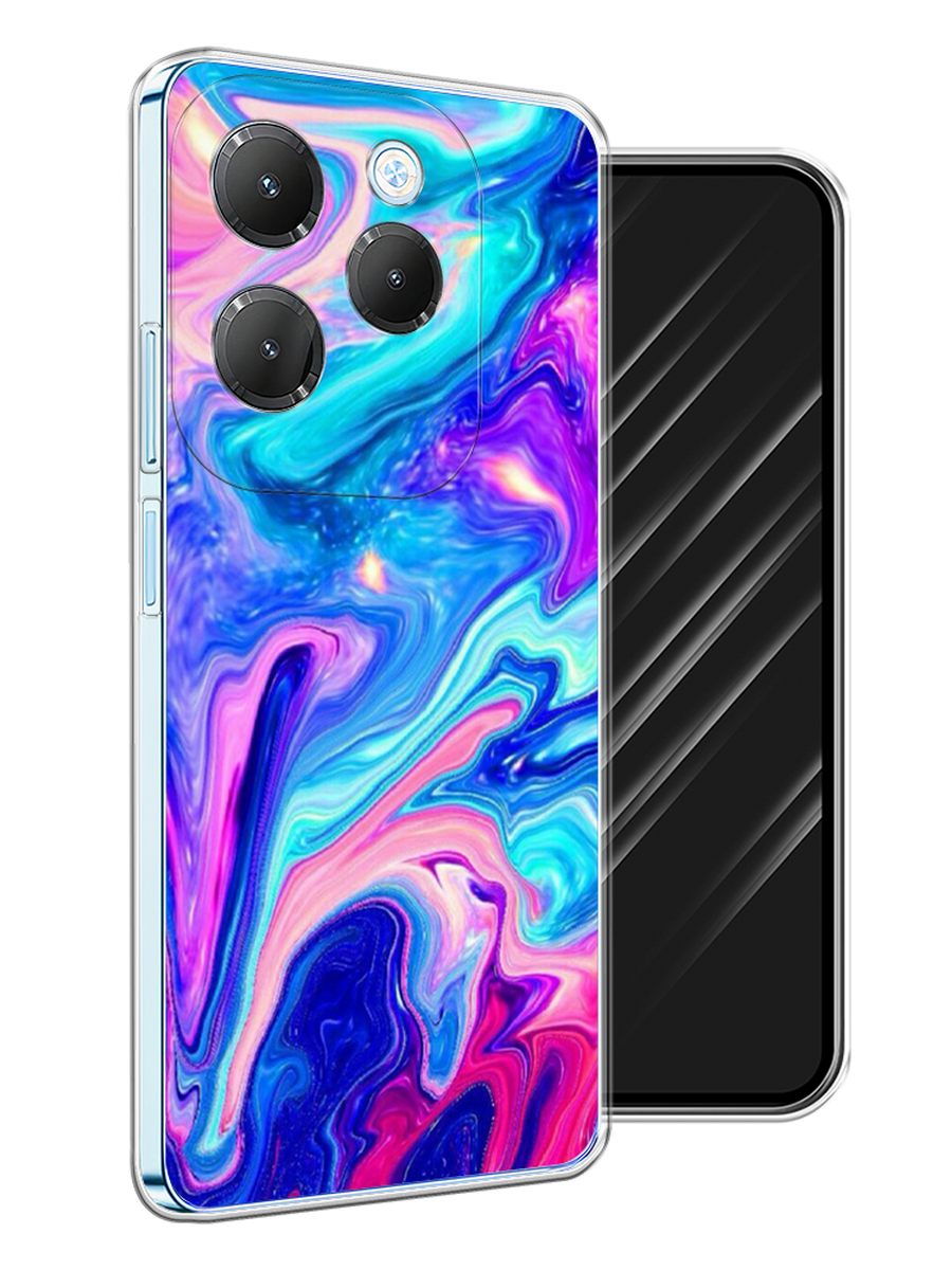 

Чехол Awog на Infinix Hot 40 Pro "Потеки краски", Розовый, 3105350-1