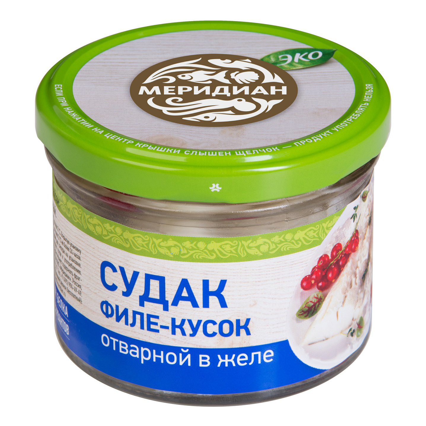 

Заливное из рыбы Меридиан Судак в желе филе 200 г