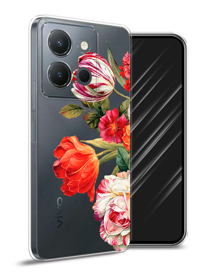 

Чехол Awog на Vivo Y36 4G "Весенний букет", Красный;розовый;зеленый, 269250-1