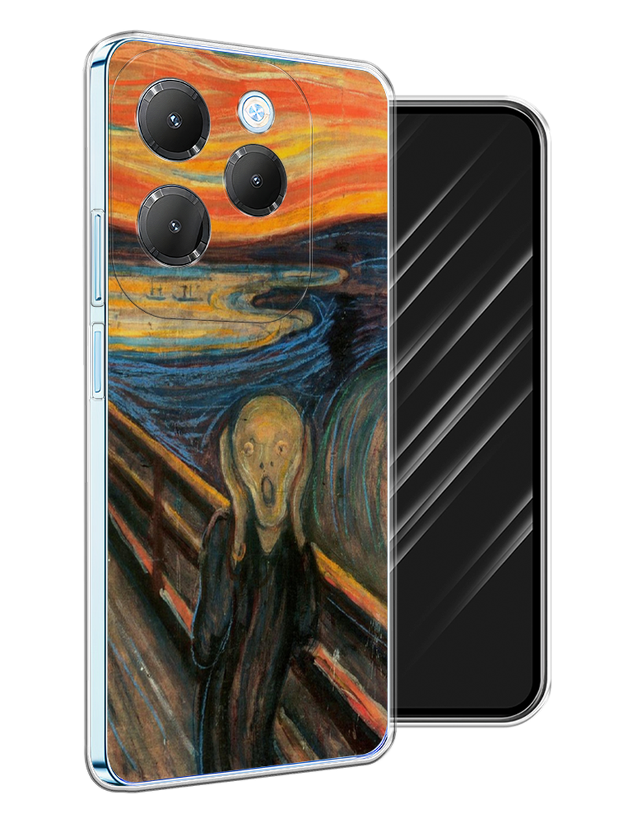 

Чехол Awog на Infinix Hot 40 Pro "Крик", Оранжевый;синий;серый, 3105350-1