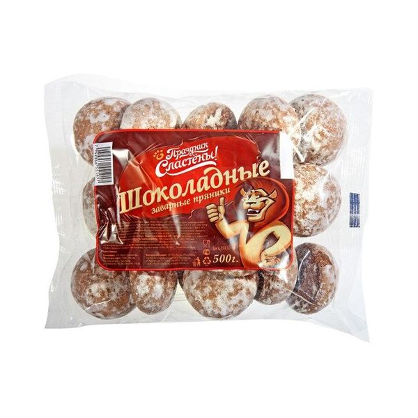 

Пряники Праздник Сластены с шоколадным вкусом 500 г