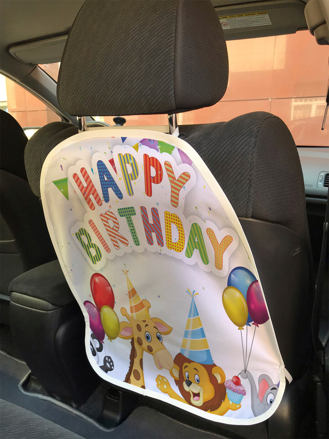 

Накидка на спинку сиденья JoyArty С днем рождения от панды, 45х62, С днем рождения от панды