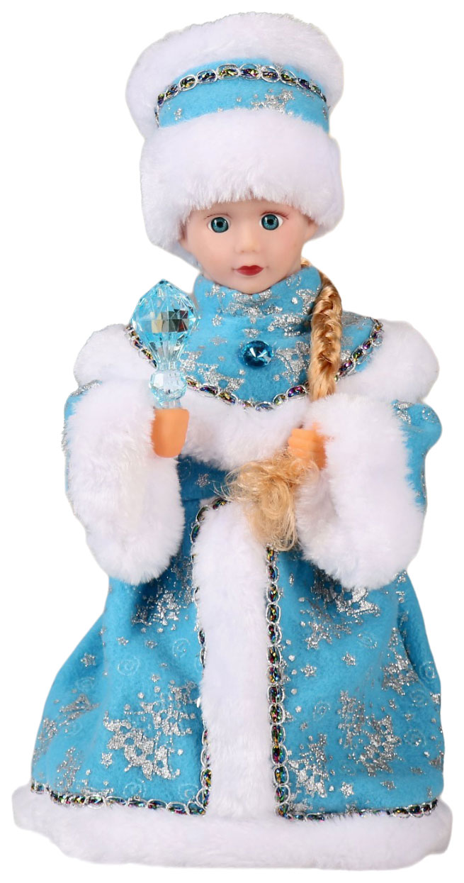 фото Новогодняя фигурка зимнее волшебство снегурочка кристалл голубая р00012810 1 шт.