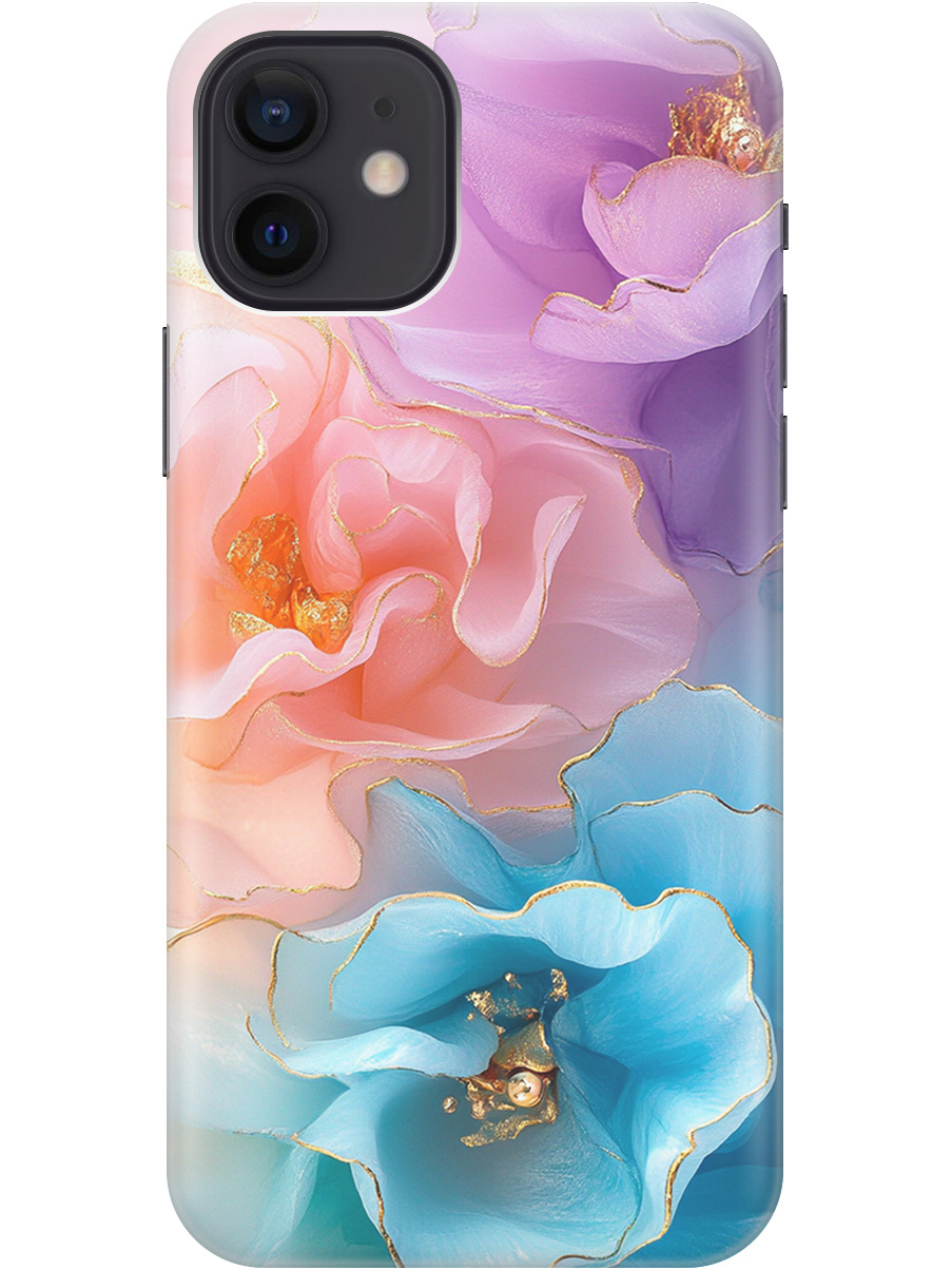 

Силиконовый чехол на Apple iPhone 12 / 12 Pro с принтом "Изумительные цветы", Прозрачный;фиолетовый;голубой;оранжевый;розовый, 723374123
