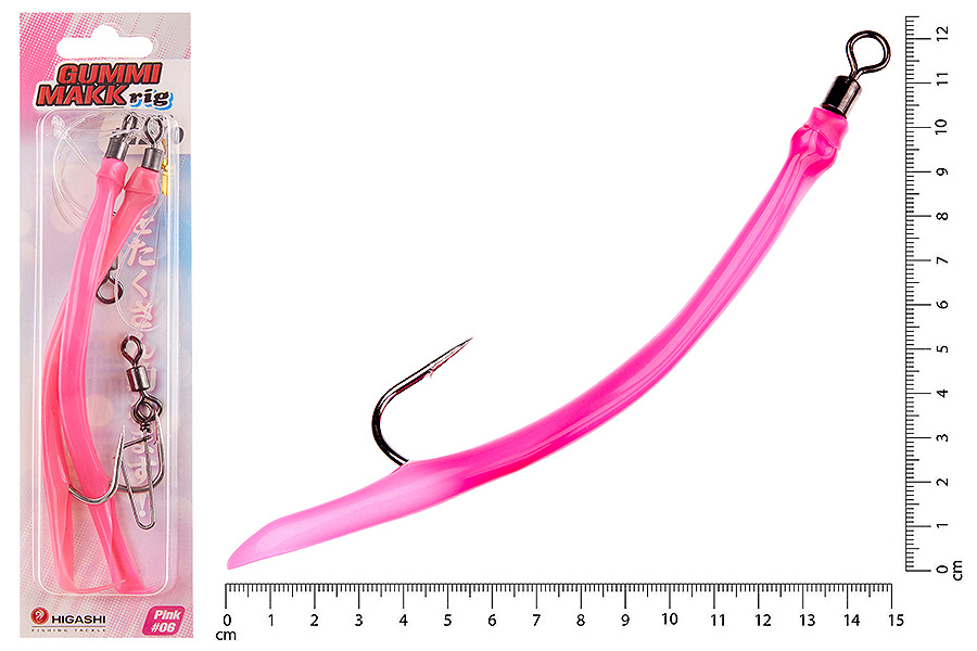 

Оснастка HIGASHI Gummi Makk rig SB2 #06 Pink #12-0