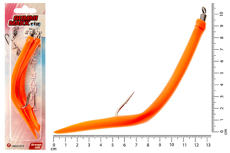 

Оснастка HIGASHI Gummi Makk rig SB3 #05 Orange #6-0