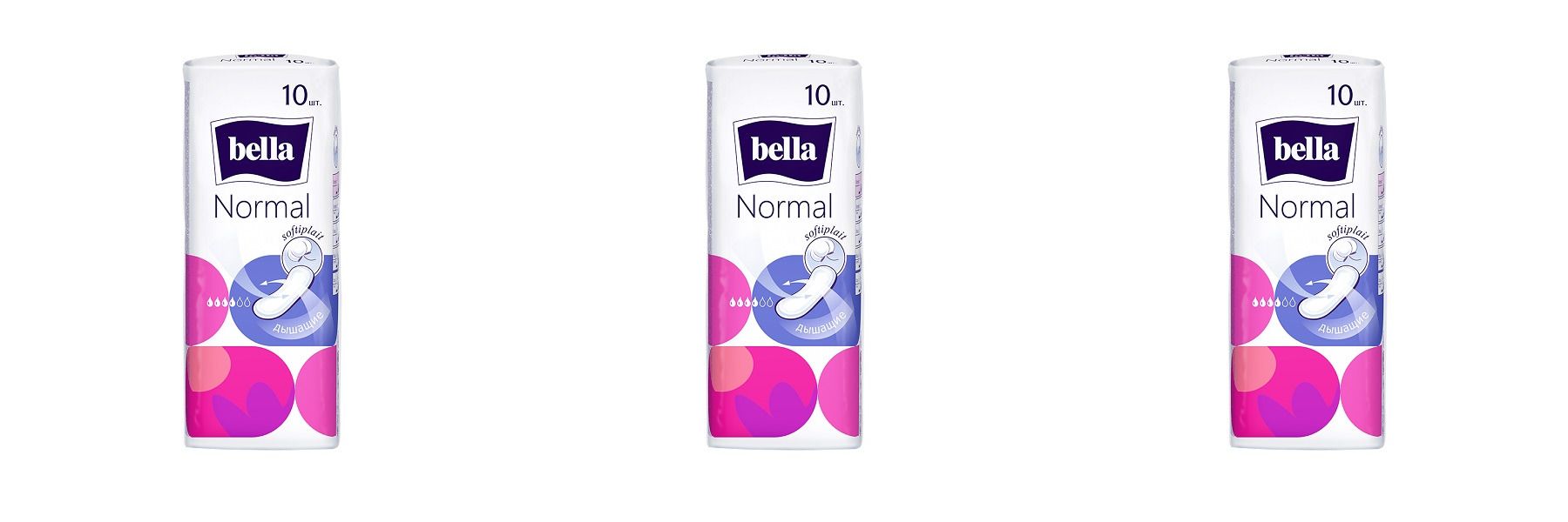 Прокладки Bella гигиенические Normal Softiplait Air 10шт 3 уп