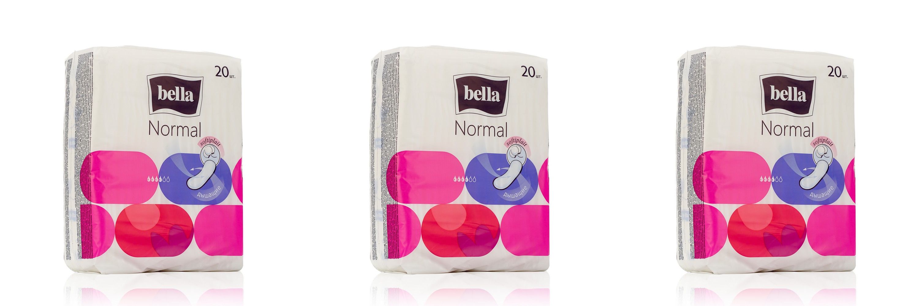 Прокладки Bella гигиенические Normal Softiplait Air 20шт 3 уп прокладки ежедневные гигиенические ультратонкие normal panty intima bella белла 30шт