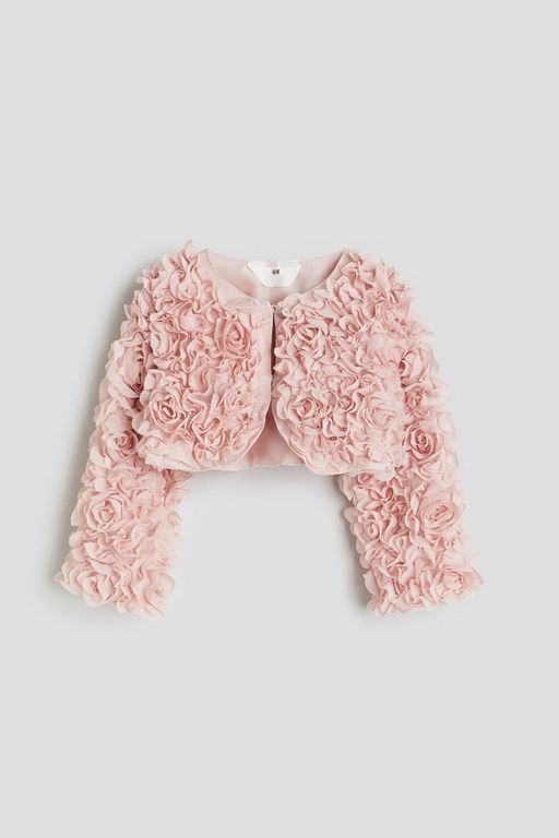 

Болеро детское H&M 1216438, Матовый розовый, 128, 1216438