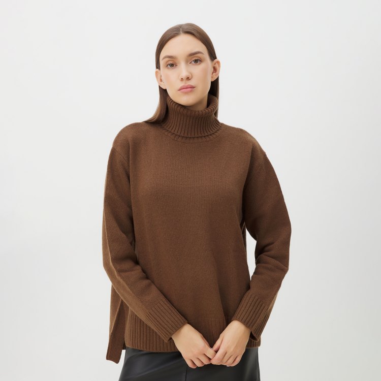 

Свитер женский Maison David 2023-111 коричневый XL, 2023-111