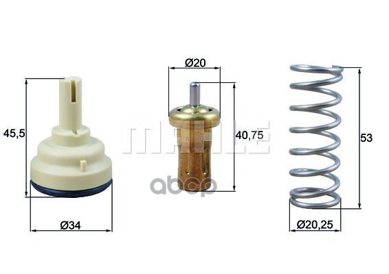 

Термостат VW Passat B6/Passat B7/Touran 09>16 MAHLE TX20980D