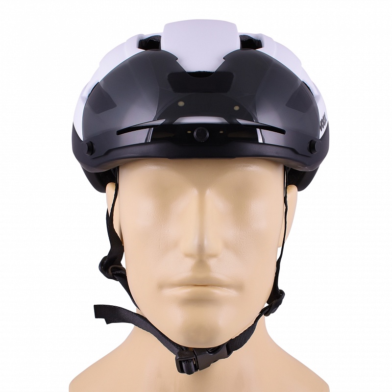 фото Велошлем voox visor helmet mat white / black (s/m) joint