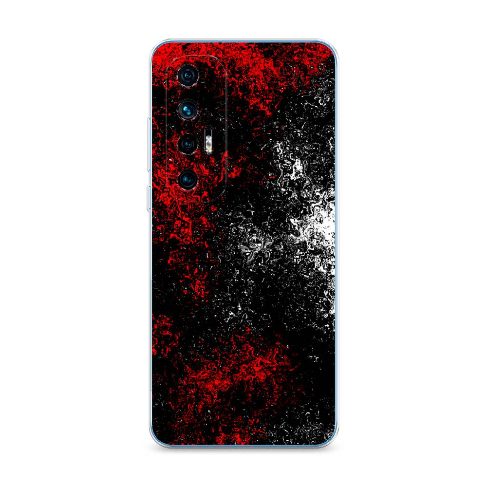 

Чехол на Xiaomi Mi 10S "Монотипия", Красный;черный;белый, 310550-3