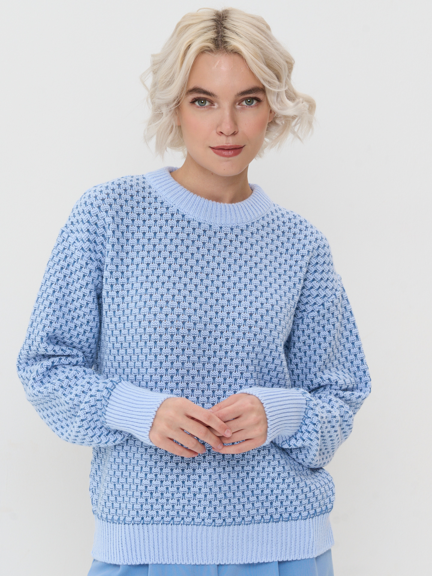 

Джемпер женский NEWVAY 9232-94023 голубой 50-52 RU, 9232-94023