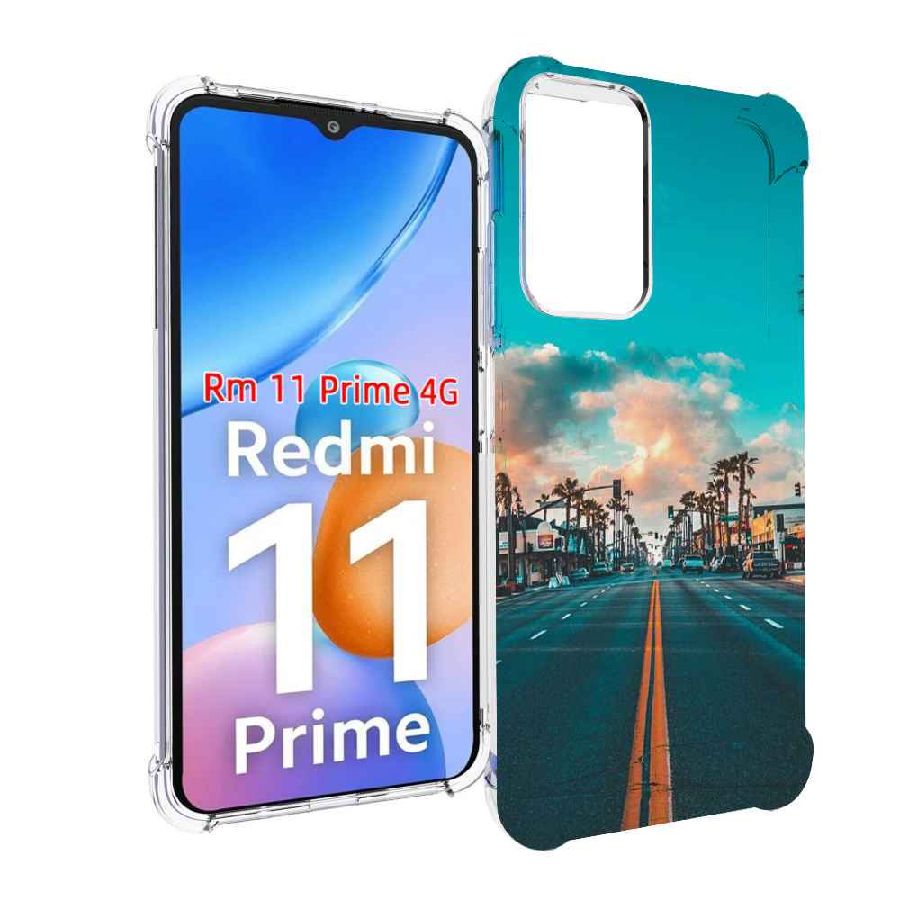 

Чехол MyPads дорога-в-лос-анджелес для Xiaomi Redmi 11 Prime 4G, Прозрачный, Tocco
