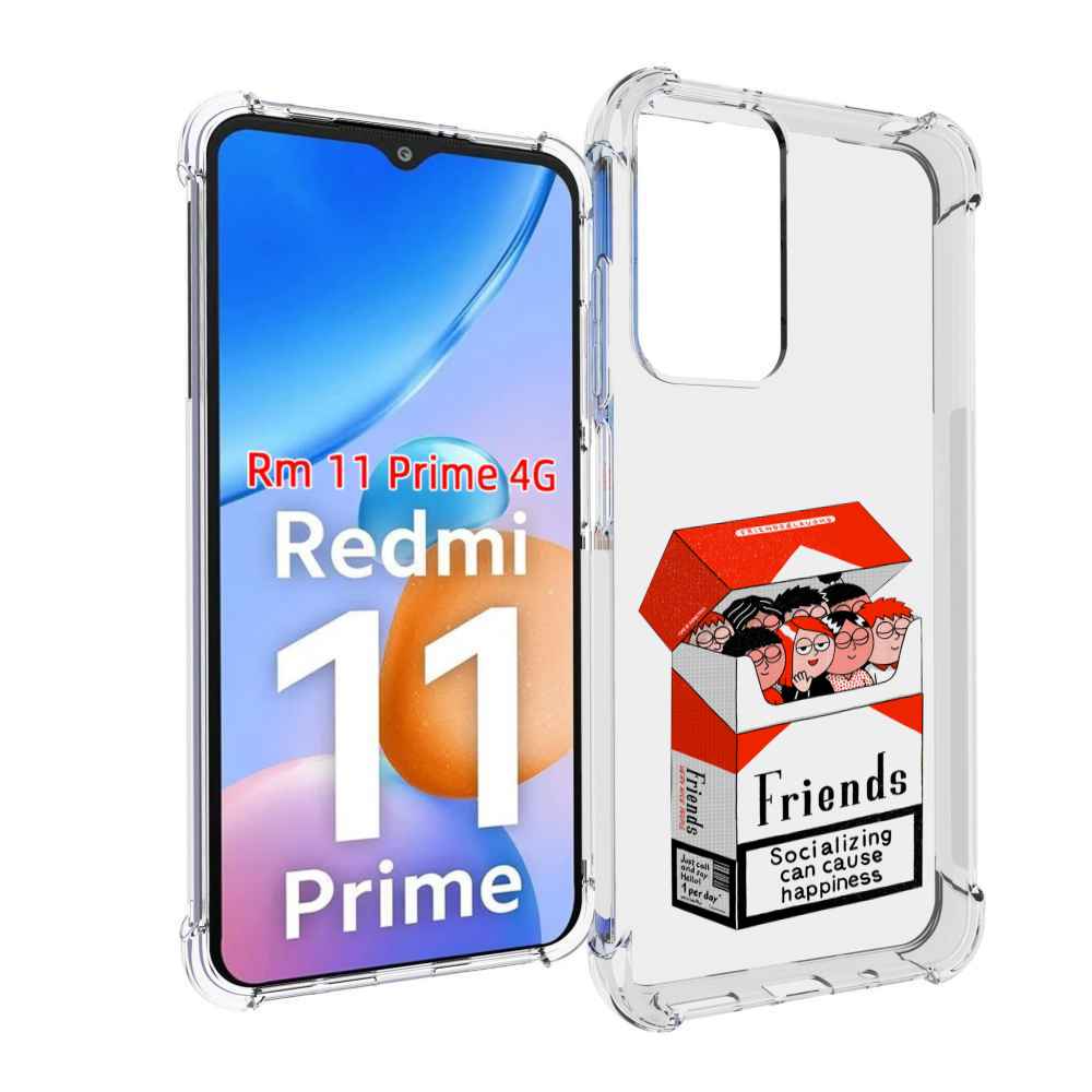

Чехол MyPads друзья для Xiaomi Redmi 11 Prime 4G, Прозрачный, Tocco