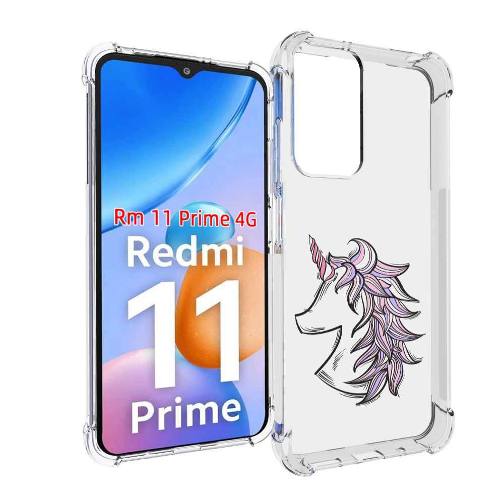 

Чехол MyPads единорог-рисунок для Xiaomi Redmi 11 Prime 4G, Прозрачный, Tocco