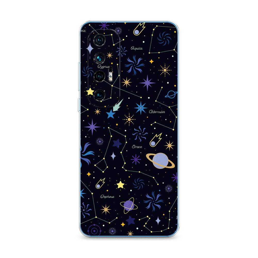 

Чехол на Xiaomi Mi 10S "Цветной космос", Желтый, 310550-2