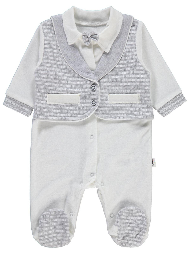 

Комбинезон Civil Baby 084521412K21 светло-серый 0-3 мес (доставка из-за рубежа), 084521412K21