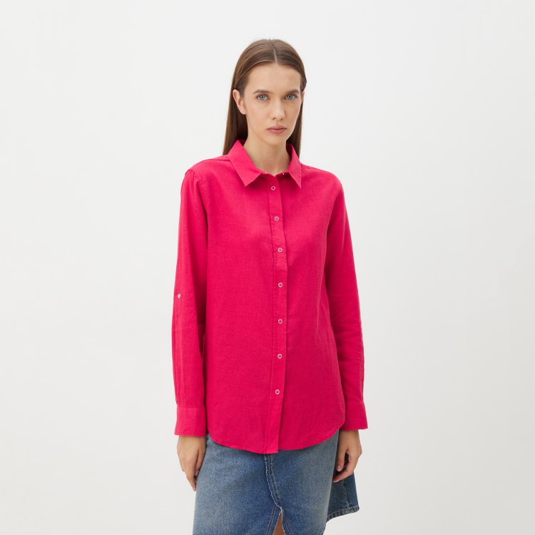 

Рубашка женская Maison David BLN923-1 розовая L, Розовый, BLN923-1