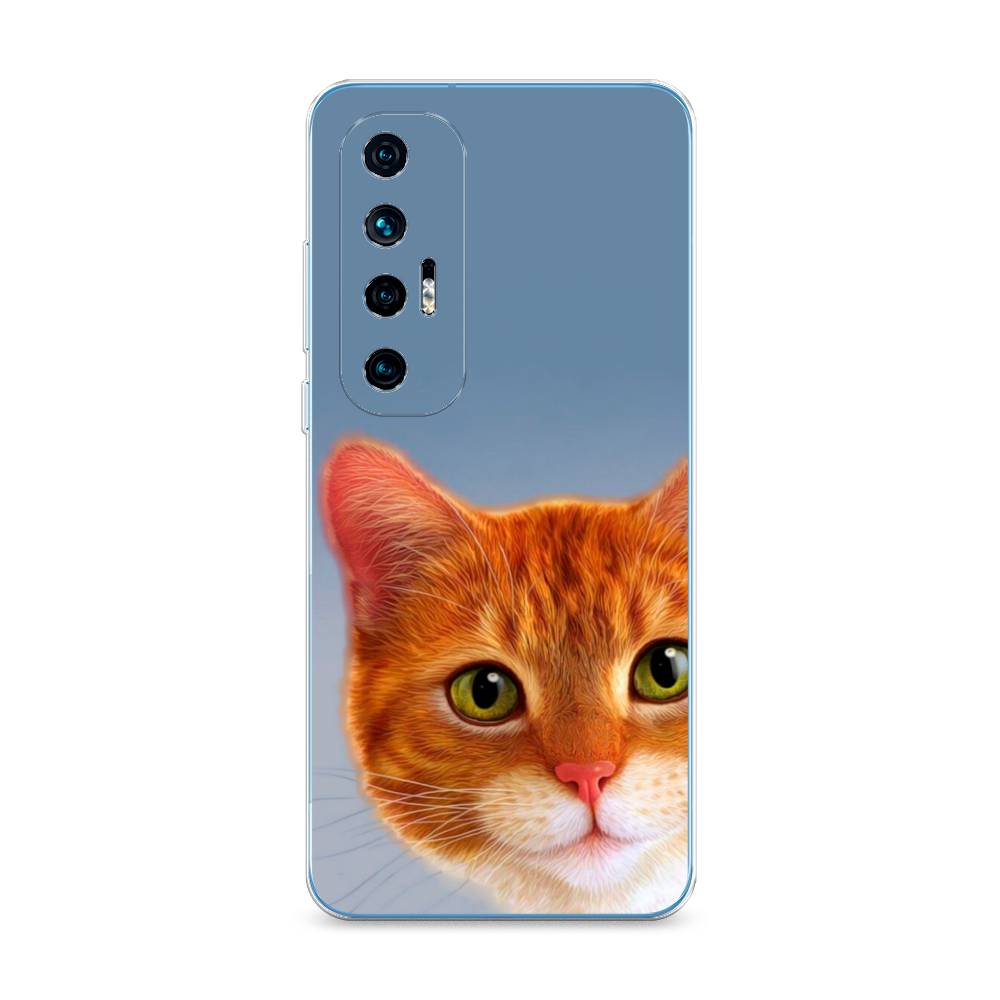 

Чехол на Xiaomi Mi 10S "Любопытный котик", Коричневый, 310550-1