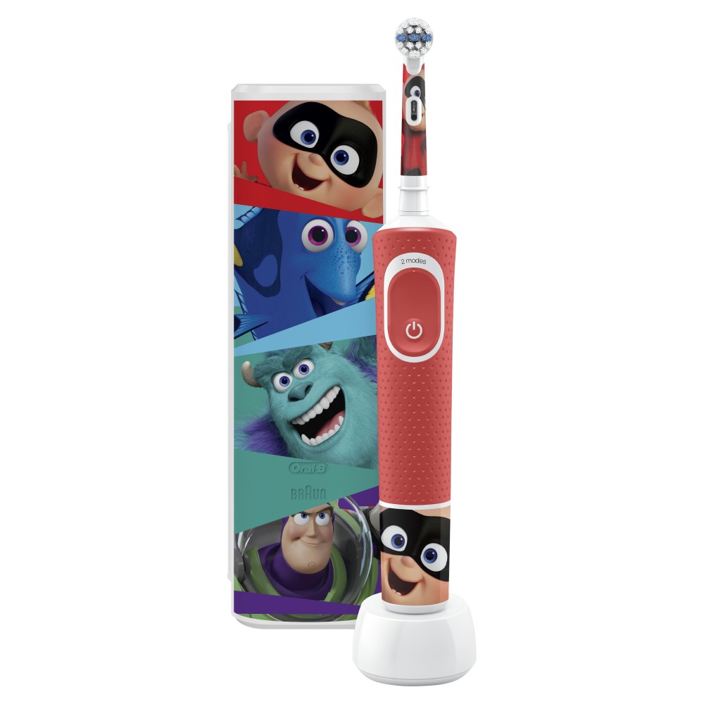 Щётка зубная Oral-B Kids D100.413K, электрическая, Pixar