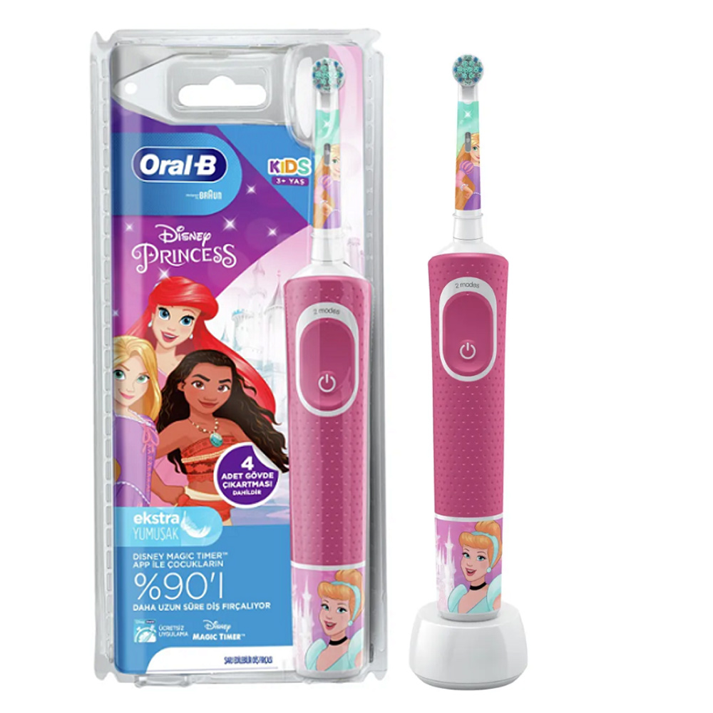 Щётка зубная Oral-B Kids D100.413K, электрическая, Princess