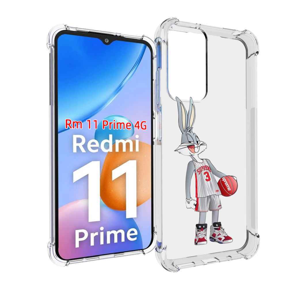 

Чехол MyPads заяц-баскетболист женский для Xiaomi Redmi 11 Prime 4G, Прозрачный, Tocco