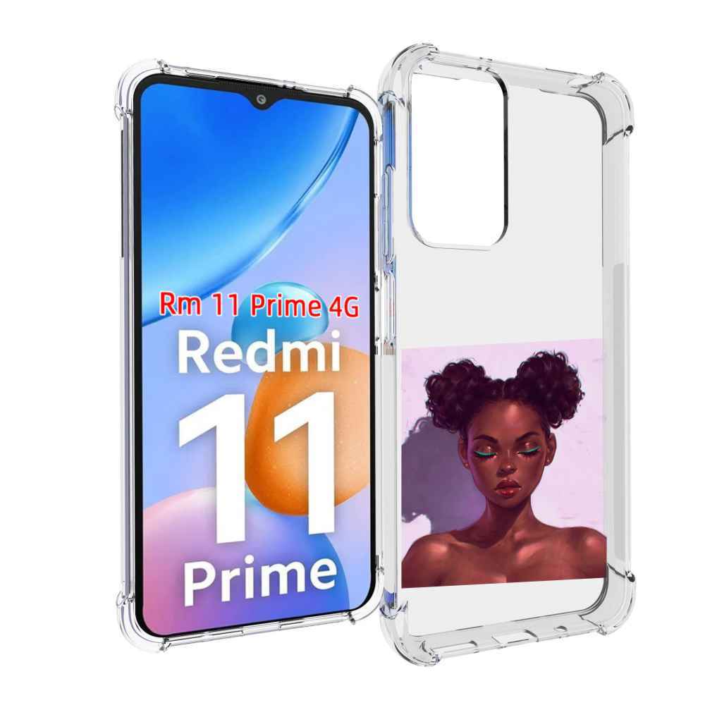 

Чехол MyPads зеленые-стрелки женский для Xiaomi Redmi 11 Prime 4G, Прозрачный, Tocco