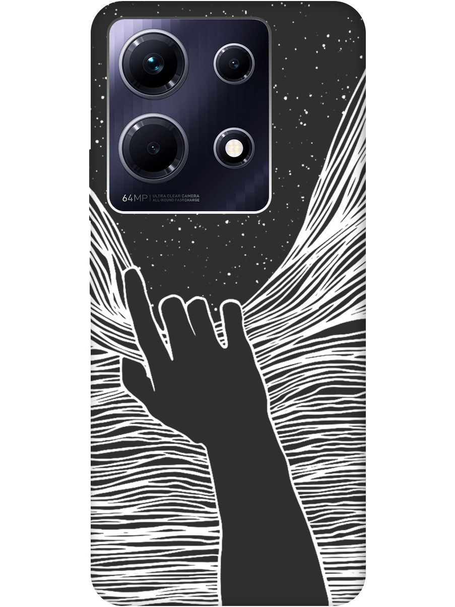 

Силиконовый чехол на Infinix Note 30 с рисунком "Рука и нити" Soft Touch черный, 20000062
