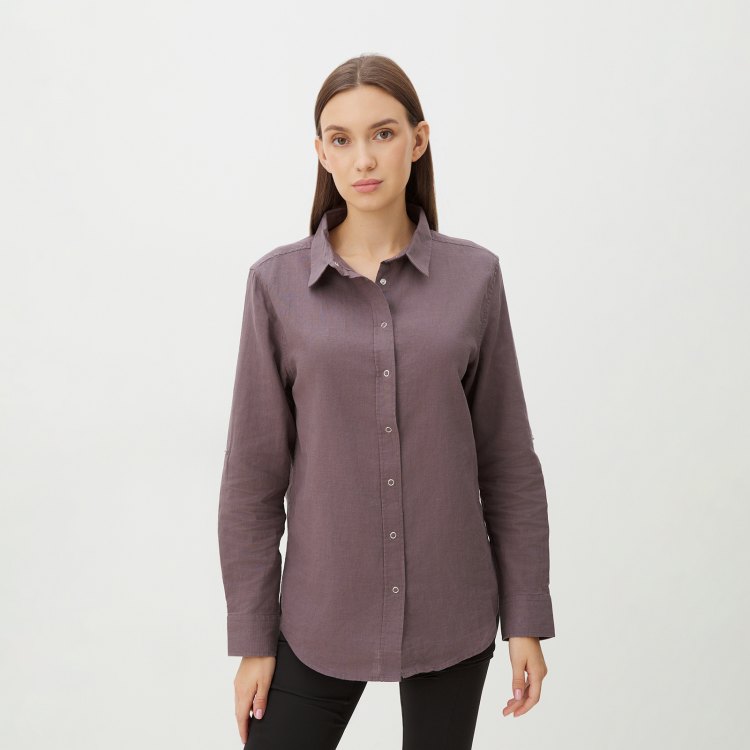 

Рубашка женская Maison David BLN923-1 фиолетовая XL, Фиолетовый, BLN923-1