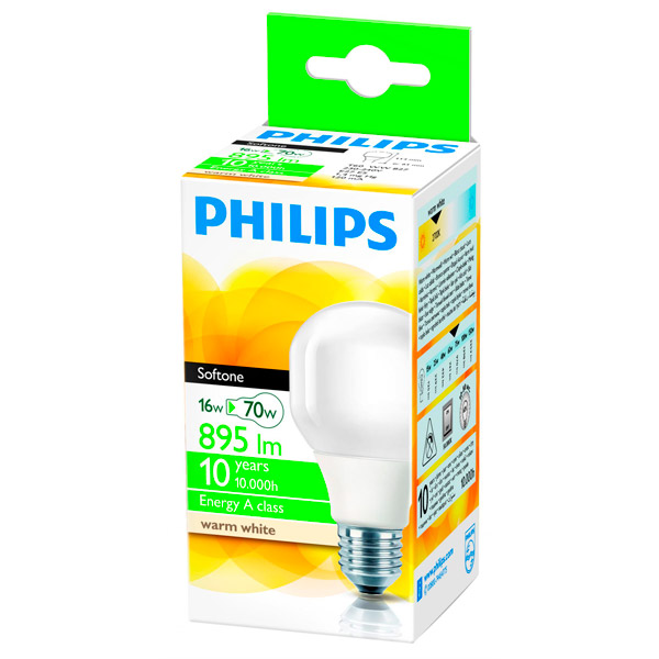 фото Лампа philips soft es 16w ww e27 t60