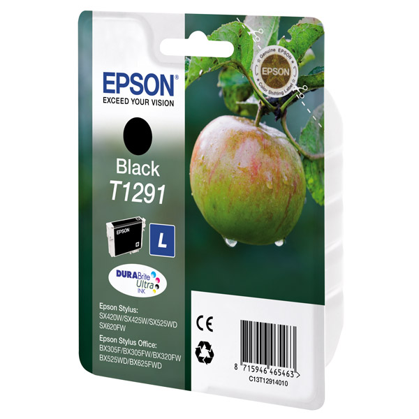 

Картридж для струйного принтера Epson T1291 (C13T12914010), черный, оригинал, T1291 (C13T12914010)