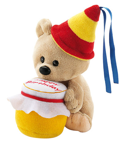 

Мягкая игрушка Trudi Мишка именинник, 12 см
