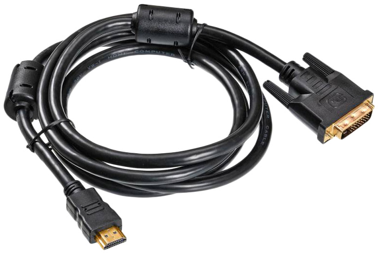 фото Кабель buro hdmi-dvi, m-m 1,8м black