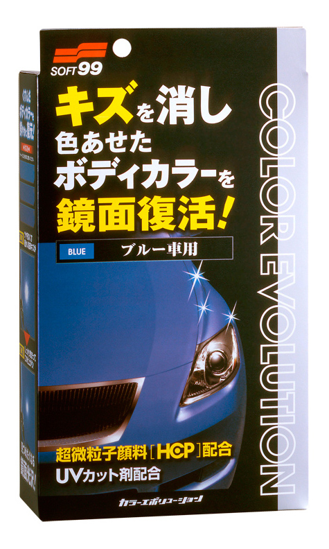 фото Полироль для кузова цветовосстанавливающий soft99 color evolution blue 00504 0,1 л