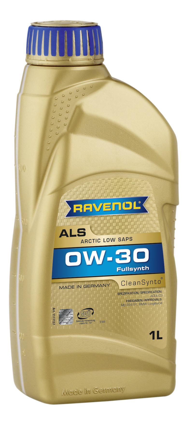 фото Моторное масло ravenol arctic low saps als sae 0w-30 1л