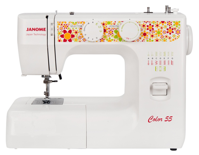 Швейная машина Janome Color 55 лапка janome для вшивания бисера 2 шт