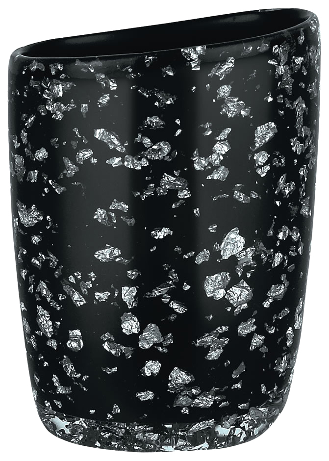 фото Стакан spirella etna glitter пластик черный (1016527)