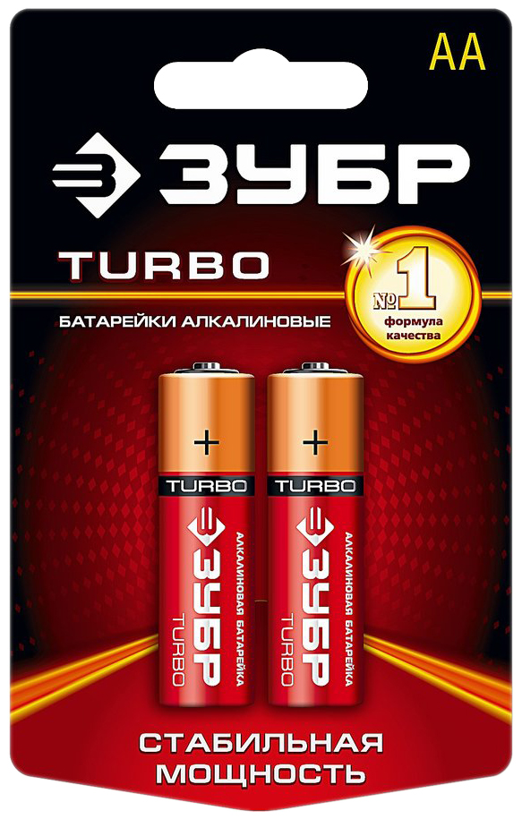 Батарейка ЗУБР TURBO 59213-2C 2 шт