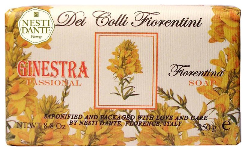 Косметическое мыло Nesti Dante Dei Colli Fiorentini Дрок 250 г nesti dante жидкое мыло dei colli fiorentini lavanda relaxing