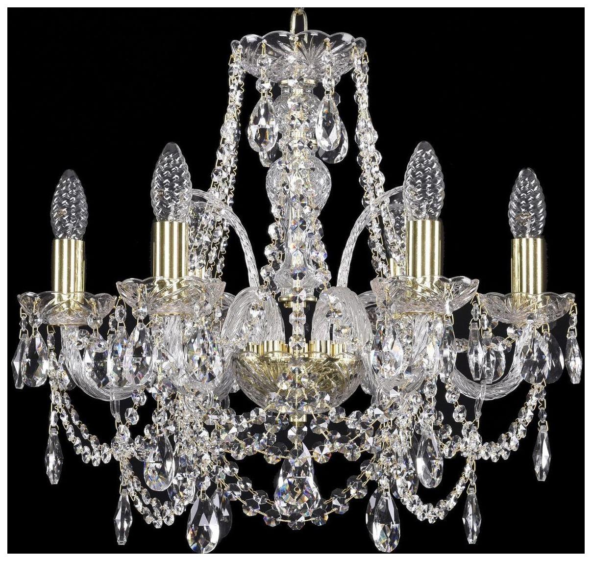 фото Люстра подвесная bohemia ivele crystal 1411/6/160/g