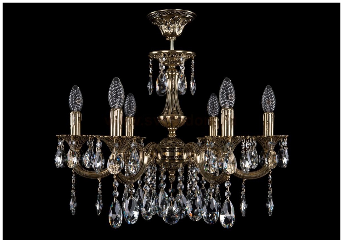 

Люстра подвесная Bohemia Ivele Crystal 1702/6/210/A/GB, 1702/6/210/A/GB