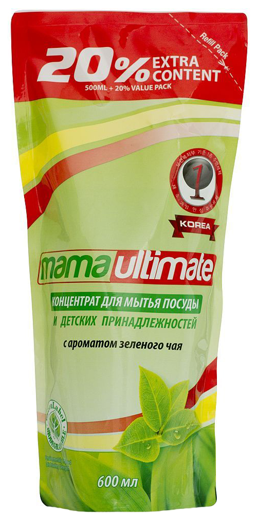 фото Средство концентрат для мытья посуды lion mama ultimate green tea fragrance 600 мл