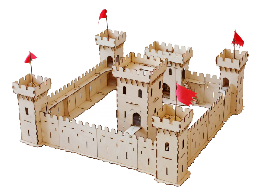 фото Модели для сборки большой слон большая средневековая крепость